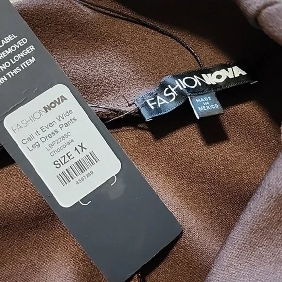 ❄️ Fashion Nova 'Call it Even' wide leg Pants ❄️ - Picture 2 of 4